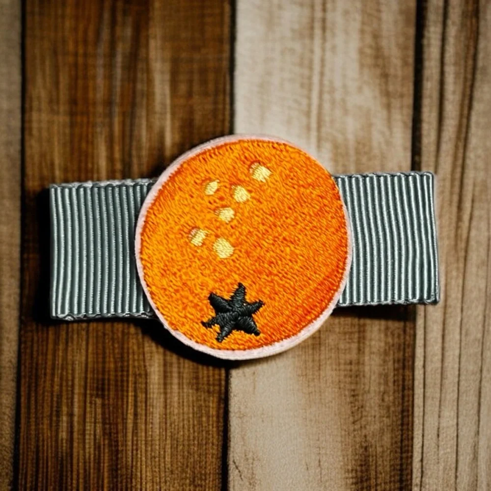 Kids Embroidered Fruit Hair Clips